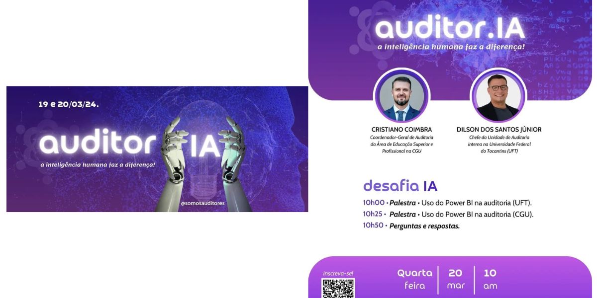 Evento Auditor.IA realiza palestra sobre o uso do BI